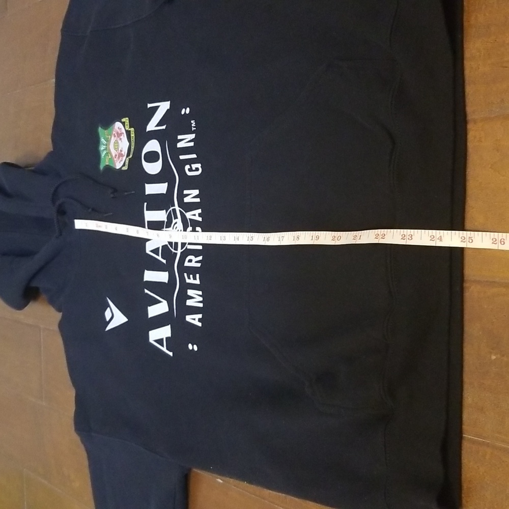 Gildan Heavy Blend AFC Avation Gin Black Electro Black Hoodie Sweatshirt - Picture 6 of 13